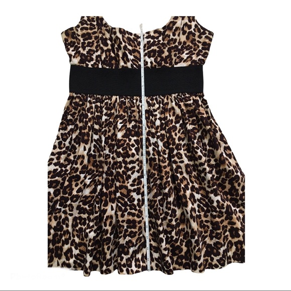 Necessary Objects Sleeveless Leopard Dress Medium - Picture 8 of 9